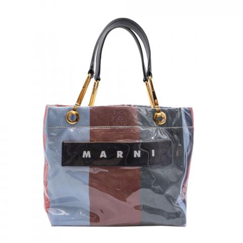 Sell Marni Striped Glossy Grip Tote Bag - Multicolor | HuntStreet.com